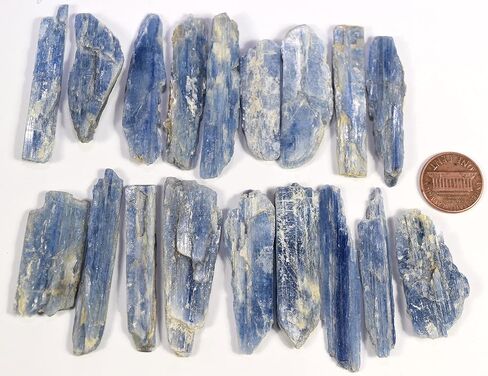 1PC Blue Kyanite Blade Slice Natural Sparkling Roughly Gemstone Crystal Mineral Collectilble Rough Specimen Slab - Brazil in Saudi Arabia
