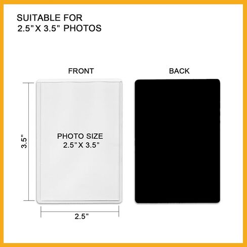 KikoSkool Magnetic Picture Frames For Refrigerator,Magnetic Photo Pocket (2.5x3.5 Inches) in Kuwait