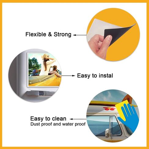 KikoSkool Magnetic Picture Frames For Refrigerator,Magnetic Photo Pocket (2.5x3.5 Inches) in Kuwait