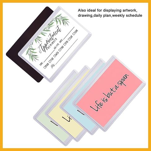 KikoSkool Magnetic Picture Frames For Refrigerator,Magnetic Photo Pocket (2.5x3.5 Inches) in Kuwait