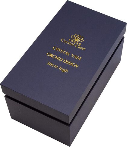مزهرية كريستالية شفافة، بارتفاع 30.48 سم، للزهور والديكور، تصميم الأوركيد، قطعة لامعة جميلة ومناسبة لجميع المناسبات، مثالية كهدية، in Kuwait
