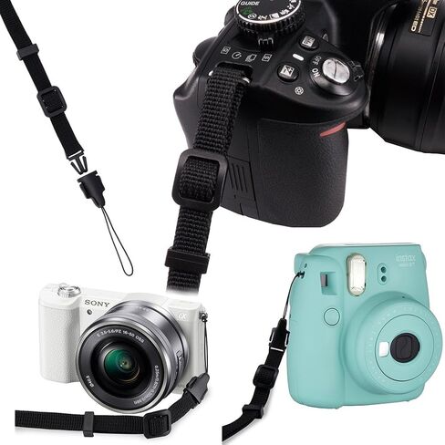 حزام الكتف ذو الوشاح الناعم للكاميرا من Wolven متوافق مع جميع DSLR/SLR/كاميرا رقمية (DC)/كاميرا فورية/نيكون/كانون / سوني / بنتاكس / أوليمبوس / ليكا / فوجي فيلم إلخ نمط 05 in Kuwait