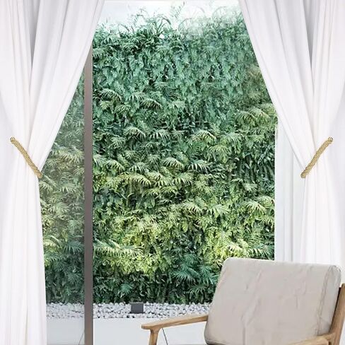 Groleca 2 حزمة ستائر مغناطيسية قوية Tiebacks الستار Holdbacks الستار سحب ظهورهم الستار العلاقات الستار التعادل ظهورهم مع حبل تويست أكثر سمكا وترقية Tiebacks المغناطيسي القوي للستائر (الجمل، 2) in Kuwait