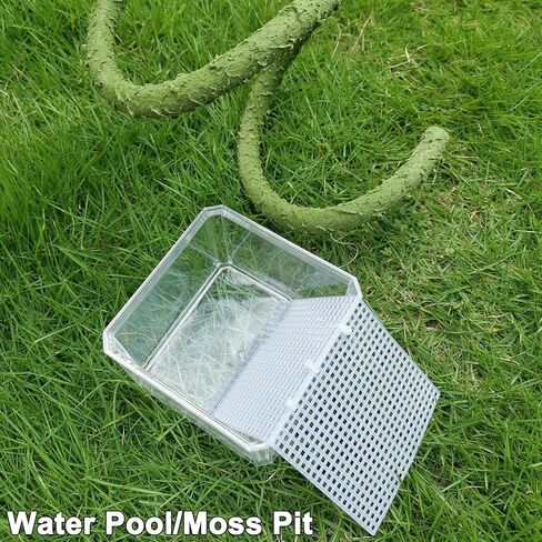 خزان مياه لسلطعون الناسك مع منحدر للتسلق، العاب تسلق السلطعون الناسك، مجموعة مستلزمات حوض السمك في المياه المالحة، ملحقات قفص لسلطعون الناسك الصغير والمتوسط in Kuwait