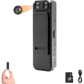 Sheawasy Body Camera 1080p, Wearable Body Worn Cameras, Pocket Bodycam for Law Enforcement, Security Guard, 4 Hours Battery Life, 32GB inside, for Indoor and Outdoor Us in Kuwait