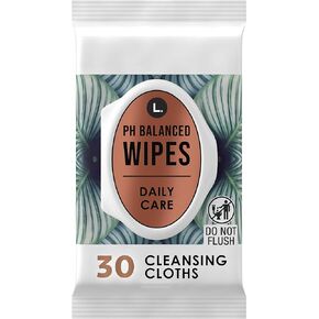 L. Fragrance Free Wipes, For. Sensitive Skin, Ph Balanced, Hypoallergenic, 30 Count in Kuwait