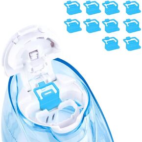 Silicone Refills Accessories Compatible with Navage Salt Water Pods Nasal Care Treatment, Replacement Accessory,Save Salt Clips, Simple Operation (16 Pack Blue) in Saudi Arabia
