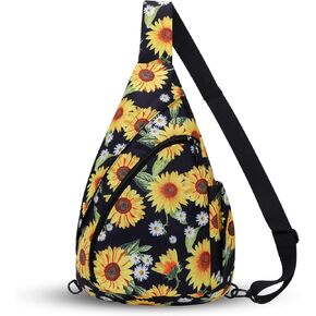 HUA ANGEL Sling Bag, Fashion Crossbody Chest Bag Shoulder Daypack Travel Hiking Gym Casual Sling Backpack