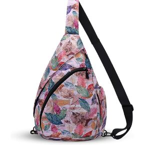 HUA ANGEL Crossbody Sling Bag for Men & Women Lightweight Waterproof Chest Shoulder Bag for Travel Hiking & Everyday Use in Kuwait