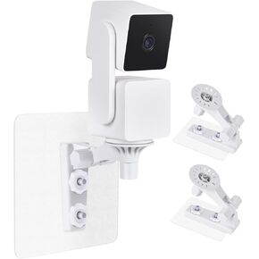2 حزمة لاصقة على الحائط متوافقة مع Wyze Cam Pan V3، 180 درجة إمالة قابلة للتعديل بدون حفر سقف داخلي/خارجي، تركيب بطريقتين، عصا VHB قوية للغاية على أو مسامير in Kuwait