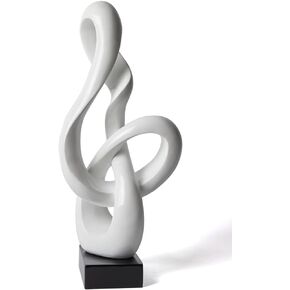 Modern Sculpture Decor Music Note Statue Treble Clef Figurine Home Gifts Table Centerpiece Crafts Polyresin Piano Arts Red 23inch