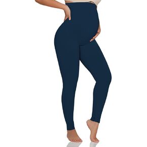 Maternity Seamless Fit Over The Belly Leggings Full Length Women Buttery Soft Casual for Women