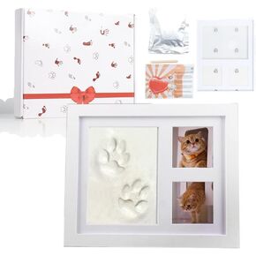 Vilbocr الحيوانات الأليفة بصمة تذكار عدة إطار صور الكلب القط الإطار مع الطين بصمة عدة هدايا لعشاق الكلاب والقطط in Kuwait