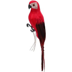 LWINGFLYER Artificial Parrot Life Size Artificial Simulation Foam Feather Parrot Macaw Bird for Costume Shoulder Ornament Modern Home Garden Party Decoration (9.8inch/25cm, Green) in Kuwait