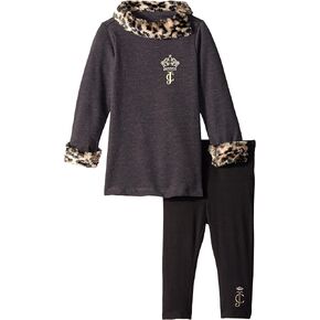 Juicy Couture Baby-Girls Infant Gray Tunic Leopard Details and Leggings in Kuwait