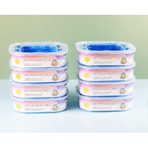 عبوات فضلات القطط المتوافقة مع خرطوشة إعادة تعبئة فضلات الفضلات من ليتر جيني - 8 عبوات in Kuwait