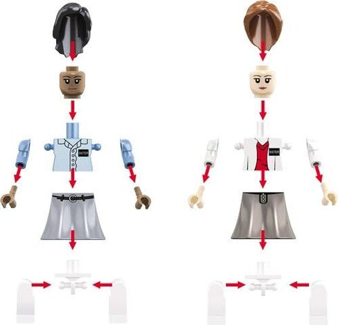 Brick'Em Young LDS Sister Missionary Figurine Set in Saudi Arabia
