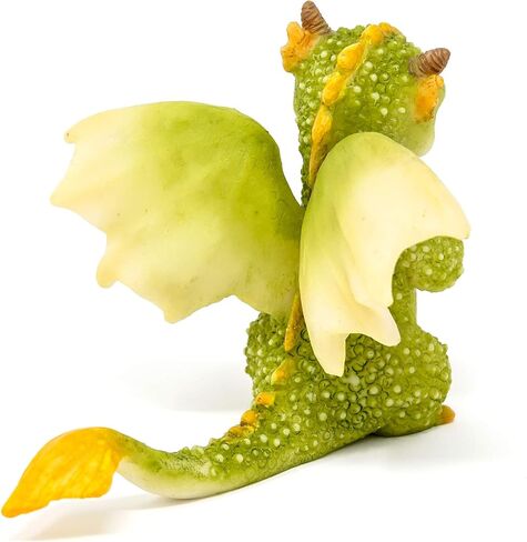 Top Collection Rex The Green Dragon - Mini Collectible Fantasy Figurine (Crystal Orb) in Kuwait