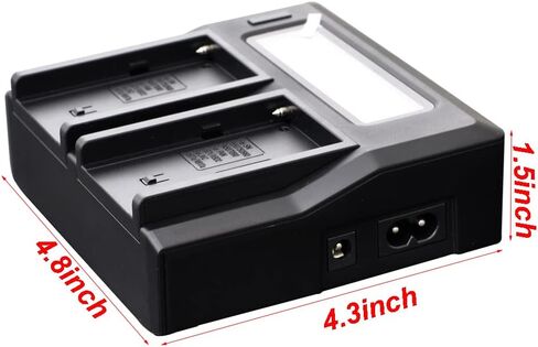 شاحن بطارية سريع بشاشة LCD لـ EN-EL15 EN-EL15a EN-EL15B EN-EL15C نيكون D7500, D7100, D750, D7000, D7200, D810, D610, D800, D600, D800e, D810a, D850 in Kuwait