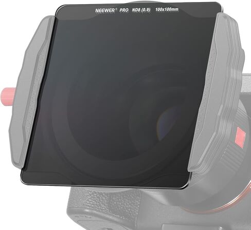 NEEWER 100 x 100mm ND8 Square ND Filter، 3 Stop Ultra Slim HD Optical Glass 28 طلاء متعدد الطبقات ND Filter مع حقيبة حمل in Kuwait