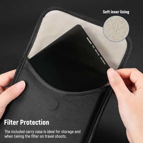 NEEWER 100 x 100mm ND8 Square ND Filter، 3 Stop Ultra Slim HD Optical Glass 28 طلاء متعدد الطبقات ND Filter مع حقيبة حمل in Kuwait