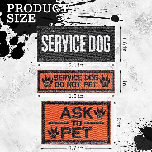 12 قطعة من رقع خدمة الكلاب التكتيكية القابلة للازالة، رقع سرج الكلاب، رقع مطرزة بحلقة خطافية لتدريب الكلاب، علم الولايات المتحدة مع رقع مخالب لخدمة تدريب الكلاب والعمل in Kuwait