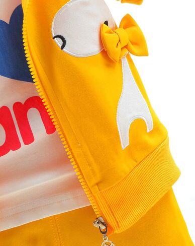 Yao 6M-4Y 3pcs Baby Girl Casual Hoodie Jacket Cotton T-Shirt Pants Sweater Giraffe in Saudi Arabia