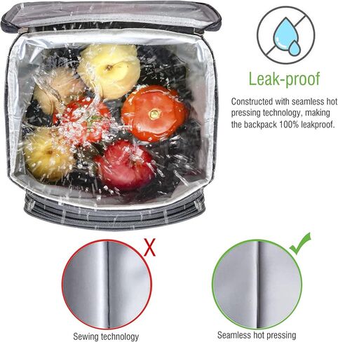 Cooler Backpack 25/30 Cans，Lunch Backpack，Leakproof Soft Cooler Bag to Beach Camping Hiking Picnic Work Lunch Travel for Men Women in Kuwait