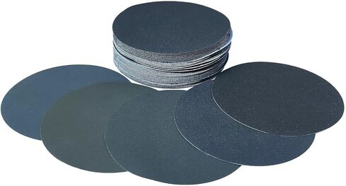 50 PCS 6 Inch Silicon Carbide Sanding Disc -10 Each of 600, 1000, 1500, 2000, 3000 Grits, 6" Hook & Loop Backing Wet or Dry Sander Paper Sander Polishing for Automotive Woodworking DA Orbital Sander in Kuwait