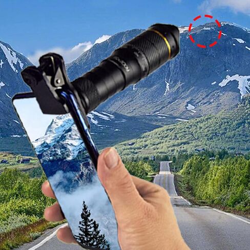 مجموعة عدسات كاميرا الهاتف، عدسة تلسكوب احادية العدسة المقربة 32X مع حامل هاتف ذكي وحامل ثلاثي القوائم، منظار أحادي العدسة HD لمشاهدة الطيور والمشي لمسافات طويلة والحفلات الموسيقية والسفر in Kuwait