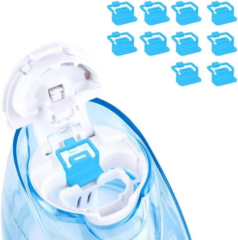 Silicone Refills Accessories Compatible with Navage Salt Water Pods Nasal Care Treatment, Replacement Accessory,Save Salt Clips, Simple Operation (16 Pack Blue) in Saudi Arabia