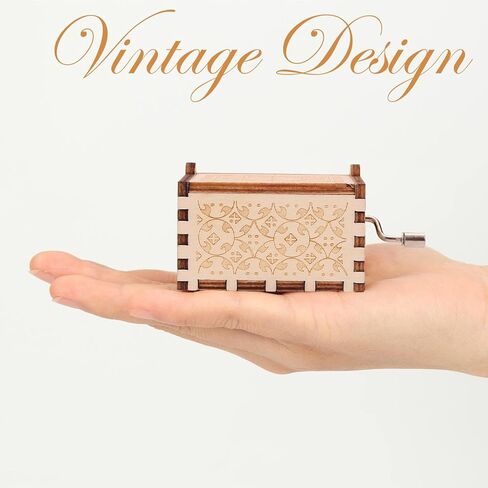 صندوق الموسيقى LMS You are My Sunshine صندوق الموسيقى المحفور بالليزر هدية للابنة من الأم في عيد ميلاد عيد الميلاد وعيد الحب لابنتها (You are My Sunshine White) in Kuwait