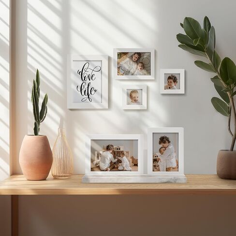 Sonefreiy Multiple Photo Frame, 3 Picture Frame Collage 4x6 5x7 Black Triple Wood Desk and Wall Family Friends Wedding, Gift for Mom Mother's Day Women Men Dad Father's Day in Saudi Arabia