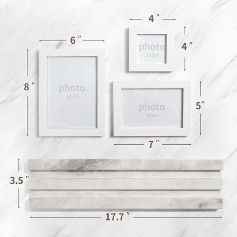 Sonefreiy Multiple Photo Frame, 3 Picture Frame Collage 4x6 5x7 Black Triple Wood Desk and Wall Family Friends Wedding, Gift for Mom Mother's Day Women Men Dad Father's Day in Saudi Arabia