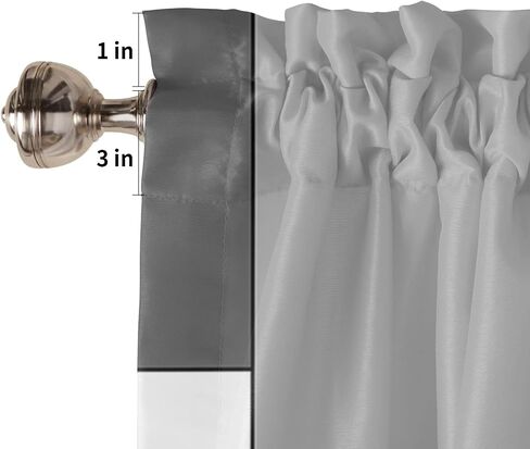 Valances for Windows White Grey Black Abstract Geometric Kitchen Valances for Windows Decorative Rod Pocket Short Window Valance Curtains,Semi Sheer Valance for Kitchen Bathroom 54" x18" in Saudi Arabia