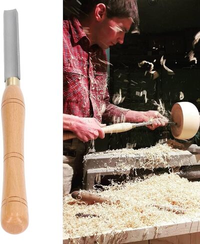Wood Lathe Chisel, Beach Handle HHS Middle Inner Arc Blade Turning Tool, Wood Lathe Turning Tool for Carpenter Wood Hobbyist DIY Wood Working Carving Cutting Chisel in Saudi Arabia
