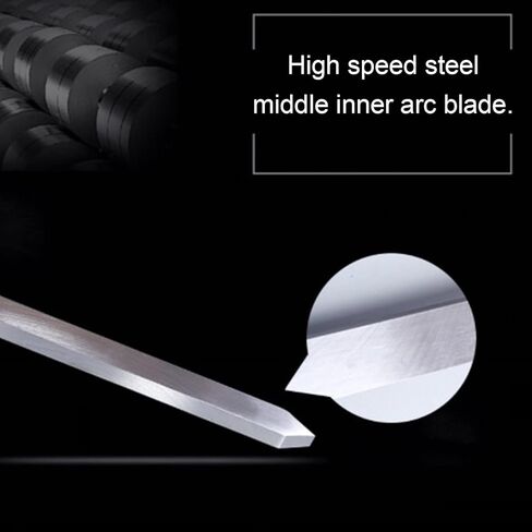 Wood Lathe Chisel, Beach Handle HHS Middle Inner Arc Blade Turning Tool, Wood Lathe Turning Tool for Carpenter Wood Hobbyist DIY Wood Working Carving Cutting Chisel in Saudi Arabia