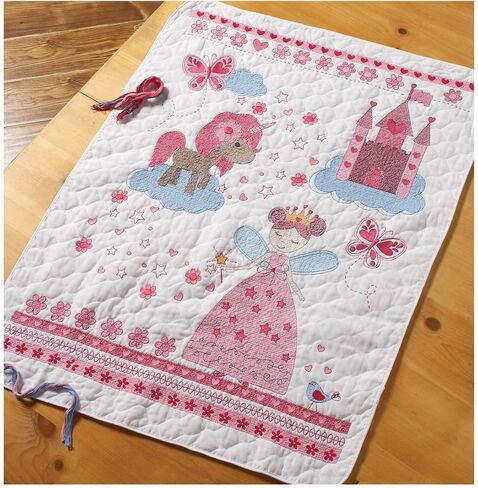 Bucilla FAIRYTALE PRINCESS Crib Cover Blue in Saudi Arabia