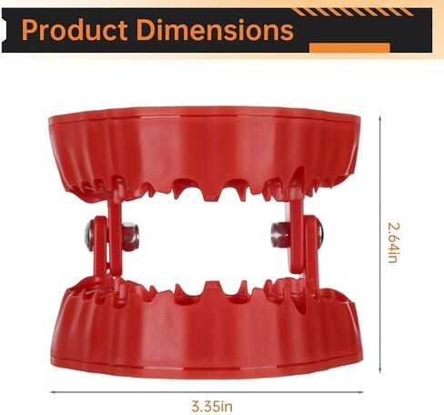 Homaisson Denture Drill Bit Holder with 28 Bits, Teeth-Shaped Bit Storage Box, Magnetic Quick Change Drill Bit Organizer, Portable 1/4" Bit Storage Rack in Saudi Arabia