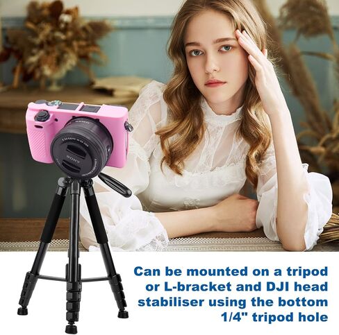 Easy Hood Protective Case for Sony Alpha A6100 A6300 A6400 Camera (Black) | Soft Silicone,Anti-Scratch,Dustproof,Shockproof,Slim Fit,Enhanced Grip,Camera Skin Protector Accessories Protective Cover in Kuwait