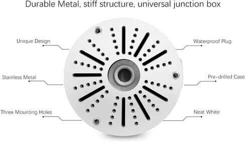(يدعم القبة والكاميرا الرصاصية) صندوق توصيل كاميرا الأمان، حامل كاميرا IP عالمي، حامل كاميرا أمان خارجي، حامل كاميرا أمان معدني مقاوم للماء من الألومنيوم، حامل كاميرا وميض (4 عبوات) in Kuwait