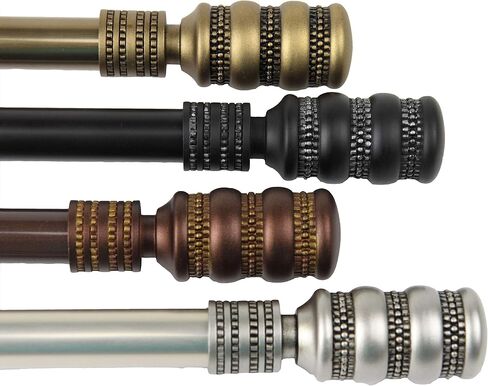 Rod Desyne Dollop Curtain Rod, 120 by 170-Inch, Antique Brass in Saudi Arabia