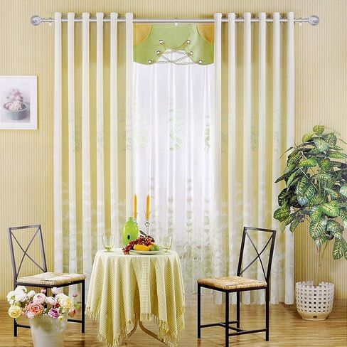 Marble Ball Appearance Finials Curtain Rod Set, Plastic ends, 28 to 48 Inch，3/4-inch Diameter Telescoping Drapery Curtain Rod， Brown in Kuwait