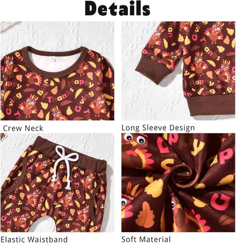 Aalizzwell Baby Boys Girls Halloween Pullover Outfit 0-24 Months in Kuwait