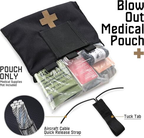 حقيبة LIVANS Molle الطبية التكتيكية EMT، حقيبة أدوات الإسعافات الأولية للصدمات، حقيبة المستجيبين الأوائل، حقائب النجاة الطبية، تصميم تفجيري in Kuwait