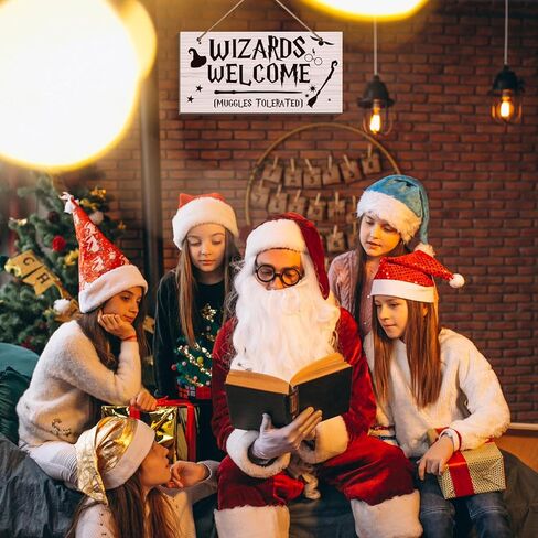 Wizards Welcome Muggles Tolerated Door Signs - Hanging Printed Wall Plaque Wood Signs，Funny Welcome Sign for Home Decor Gift，Halloween, Christmas decorations（6 x 12） in Kuwait