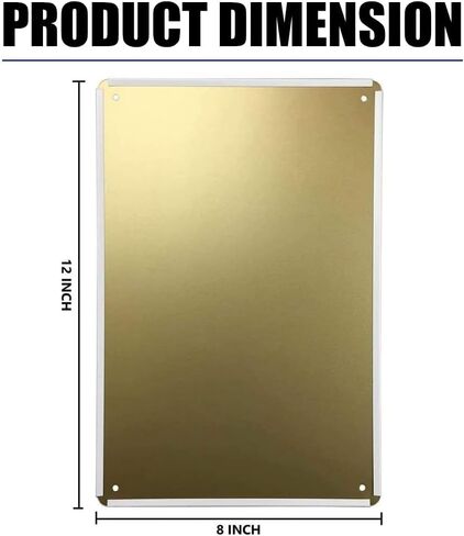 KGPE0WRF5S لافتة من القصدير لتزيين الجدران مقاس 8 × 12 بوصة ABC1118 225 in Kuwait