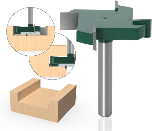 WSOOX CNC Spoilboard Surfacing Router Bits,Slab Carbide Flattening Router Bit Set Rabbet Slot Cutter for Wood Planing Dado. (Extra Large 3-11/32 Inch(85mm)) in Saudi Arabia