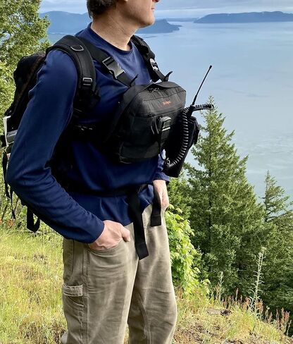 حقيبة أدوات X-FIRE® MOLLE Radio Chest Harness Admin Pouch Pack مع منافذ هوائي مزدوجة in Kuwait