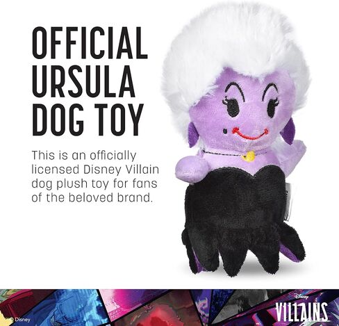 Disney for Pets Villains Maleficent 6" Plush Toy for Dogs | Maleficent Plush Dog Toy | Disney Movie Toys for All Dogs, Official Dog Toy Product of Disney for Pets in Saudi Arabia